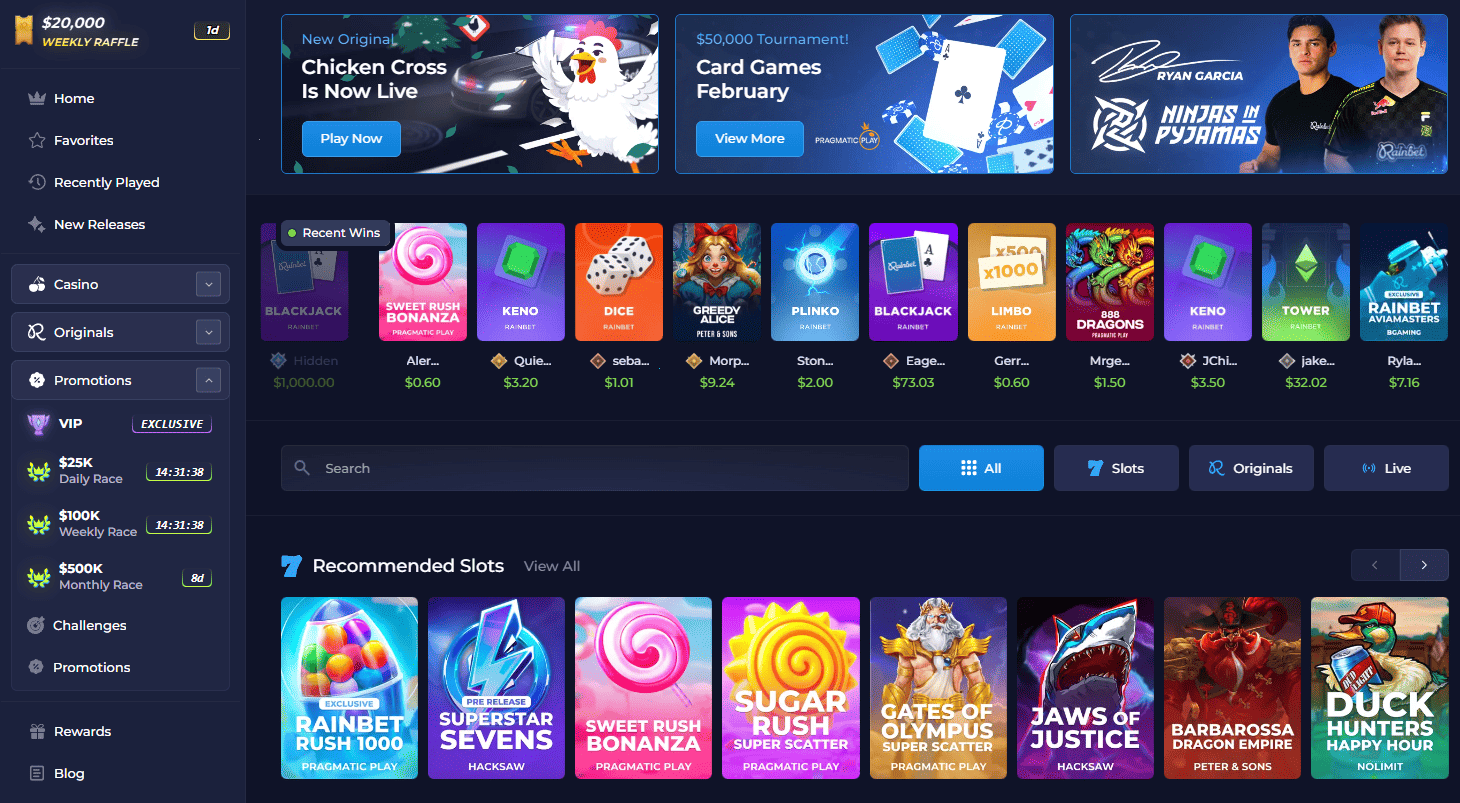 Rainbet Canada – Overview of games and available bonuses
